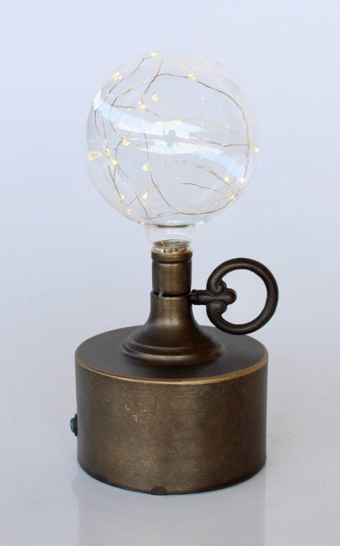 Led Battery Operated Metal Light